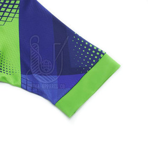 Maillot de cyclisme pour homme respirant et à séchage rapide personnalisé, OEM, compression en spandex/polyester, manches courtes - Product Image 4