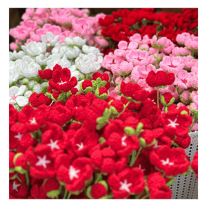 Flor de Ganchillo Hecha a Mano, Flor de Hilo para Arreglos Florales, Decoración de Interiores y Empaquetado Creativo, Vietnam - Product Image 6