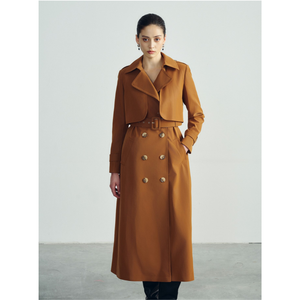 Gabardina larga para mujer, gabardina de Sarah, ropa de tela transpirable de alta calidad, fábrica profesional de Vietnam Whiteant para mujer - Product Image 1