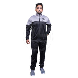 Fashionable Men Winter <b>Polyester</b> <b>Tracksuit</b> Sets-Lightweight Breathable Customizable High Quality Streetwear Sports Use OEM - Product Image 1