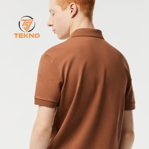 Alta calidad verano liso 100% piqué algodón personalizado hombres camisetas Logo estampado Camiseta Hombre en blanco liso de talla grande camisas para hombre - Product Image 6