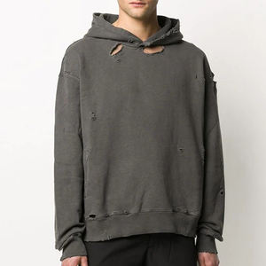 Sudaderas con capucha de hombro caído personalizadas para hombres Sudadera con capucha Casual lavado desgastado Oversize Pullover Heavyweight Hoodie para hombres - Product Image 6