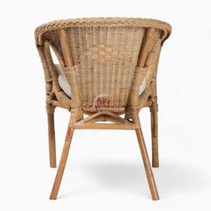 Sillas de comedor de ratán modernas de mediados de siglo, sillas de acento de ratán para interiores, sillones cómodos para dormitorio, sala de estar, venta al por mayor - Product Image 4