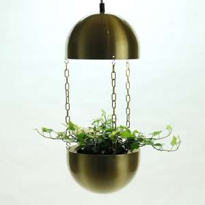 Maceta Moderna de Metal Negro Mate con Soporte Circular para Plantas, Decorativa y Redonda |   Maceta Geométrica en Forma de Aro - Product Image 5