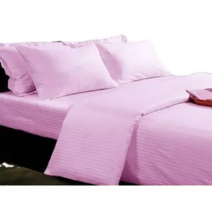 होटल Bedsheet Pillowcase के साथ 100% कपास बिस्तर सेट 300TC