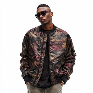 Chaquetas Bomber Reversibles MA1 para Mujer, Cuello Redondo, Satén, Estilo Universitario, Chaqueta Bomber Urbana con Cremallera para Mujer - Product Image 6