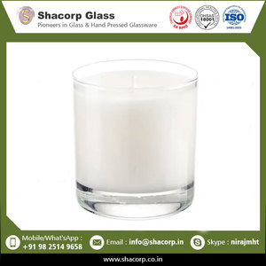 Bougie en verre de couleur en relief de la meilleure qualité à vendre - Product Image 2