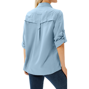 Gran oferta, camisas formales de talla grande para mujer con estilo a la moda, diseño personalizado, camisas formales informales ajustadas de Color sólido - Product Image 4