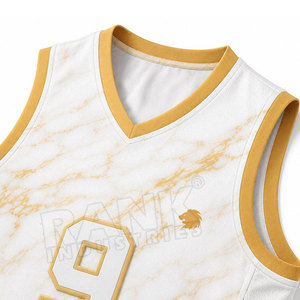 Venta en Línea, en Stock, Jersey de Baloncesto Profesional Hecho por Fabricante, Personalizable, Absorbente de Humedad, MOQ Bajo - Product Image 6