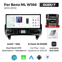 Radio para Auto NaviFly DUDUAUTO DUDU7 7870 de 12.3 Pulgadas, 2400*896, WIFI, GPS, 4G, para Benz ML W166, con Car Play y Android Auto
