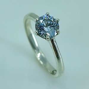 Navya Craft 925 Solid Sterling <b>Silver</b> Blue Topaz <b>Emerald</b> Cut Handmade Women's <b>Ring</b> Sizes 4-13 for Christmas Anniversary Birthday - Product Image 4