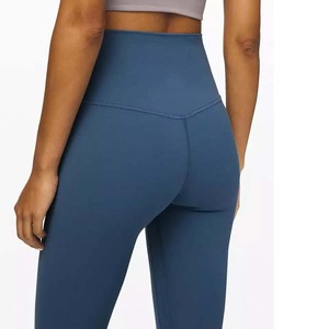 Nouveau style 2025 – Leggings de yoga pour femme de haute qualité en Spandex et Polyester, taille mi-haute, couleur unie, avec logo personnalisé, pour le sport et les loisirs - Product Image 3