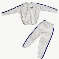 ชุดซาวน่า PU สำหรับผู้ชาย,ชุดซาวน่าสำหรับออกกำลังกายเข้าเซาว์น่าเทรนเนอร์เอวเหงื่อด้านบนของถัง - Product Image 6