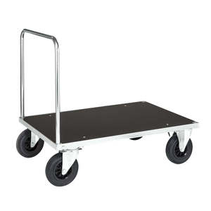 Chariot de plateforme industriel et commercial avec options à quatre et trois roues, cadre fermé, support OEM pour le stockage en entrepôt - Product Image 1