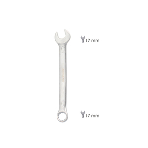Chiave Combinata Plus 17x17 in Acciaio al Cromo Vanadio DIN3113 - Product Image 2