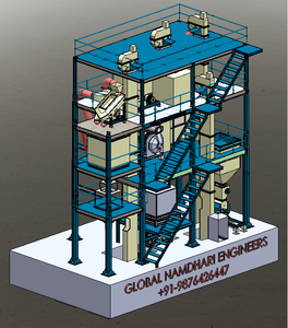 Planta de alimentación de pellets vertical automática Planta de línea de producción de pellets de aves de corral con automatización - Product Image 3