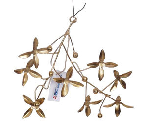 Metal Christmas Decorative Hanging Bunch Gold Vintage Handmade Galvanized Leaf Bunch For Interior Home Hanging Decoration - Product Image 3