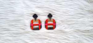 Boucles d'oreilles créoles classiques de style ethnique, faites à la main, écologiques, en corne de buffle, look luxueux et mignon, pour oreilles sensibles, artisanat naturel à prix réduit - Product Image 4