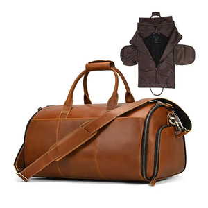 Fashion Genuine Leather Duffel <b>Bag</b> <b>Men</b> Cow Leather <b>Men</b> Women Business Travel <b>Bag</b> Black Large <b>Shoulder</b> <b>Bags</b> - Product Image 6