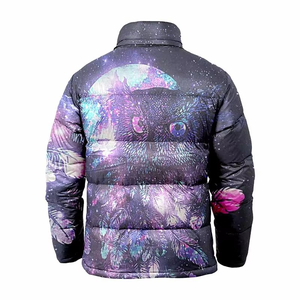 Casual Winter High Street <b>Jacket</b> Plus Size Men Canvas Bubble Puffer Stand Collar Washed Technique Zipper Closure Warm Windproof - Product Image 2