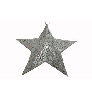 New Decorative Iron Metal Hanging Star <b>Wall</b> Decorative White Wash for Home and <b>Christmas</b> Decoration Ornament Handmade - Product Image 2