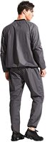 Traje de Sauna Elástico Unisex de Nailon, Ligero, Transpirable, con Elasticidad en Cuatro Direcciones, Color Gris Sólido, en Oferta