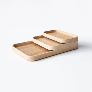 Grand plateau de service rond en bois avec surface spacieuse pour plateau de fruits au fromage, rassemblements et célébrations - Product Image 2