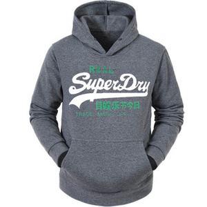 Sweat à capuche en molleton noir 100% coton, logo personnalisé de haute qualité, soie de luxe avec broderie lourde, slim fit, vêtements de sport pour hommes - Product Image 3