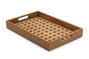 ACERCA DE LA BANDEJA IMPRESA DE MADERA DE LA MEJOR CALIDAD TALLADA Forma cuadrada disponible y artesanía de la India mejor muestra Venta caliente - Product Image 5