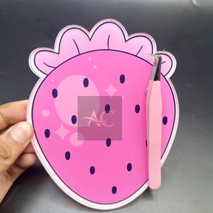 Marque privée Cils Carreaux Palette Durable Acrylique Magnétique Cils Extension Plaque Fleur Papillon Coeur Rectangle U-Forme - Product Image 1