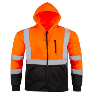 Veste de travail d'hiver de haute qualité, jaune fluo, bleu marine, vêtements de sécurité haute visibilité, logo personnalisable - Product Image 6