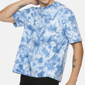 Nueva llegada de alta calidad de los hombres Tie Dye Camisetas Cantidad a granel en algodón teñido liso/tejido de punto de Bambú - Product Image 2