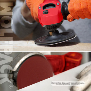 Disco Abrasivo di Ricambio con Velcro per Smerigliatrice O/ 115 mm. Grano 120 (10 Pezzi) - Product Image 6