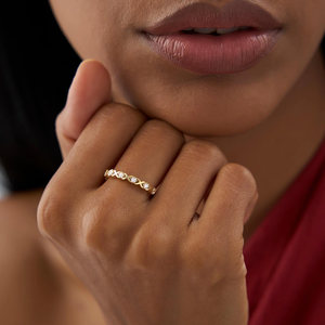 Anillo de Diamantes de Corte Redondo de 14K, Cultivado en Laboratorio, con Banda en Forma de X, Color DEF, Claridad VS VVS, Anillo de Compromiso, Venta al Por Mayor - Product Image 4