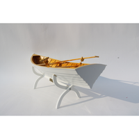 Modèle de bateau à rames à coque en clinker / Bateaux traditionnels / Bateaux à rames / Cadeau de haute qualité