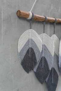 Macramé hecho a mano para colgar en la pared tejido creativo bohemio arte de pared perfecto para dormitorio y sala de estar decoración del hogar - Product Image 3