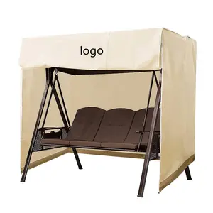 Customized Waterproof Swing Cover UV Dust Proof Outdoor Durable Protection 2/3 Seater Garden Patio Swing Furniture Cover