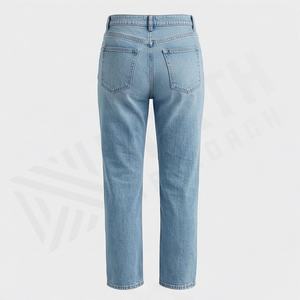 Pantalon femme sur mesure en coton à séchage rapide, taille mi-haute, coupe droite, qualité supérieure, respirant, couleur personnalisable, style streetwear décontracté - Product Image 2