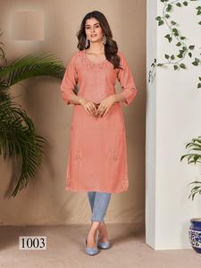 New Presents Rayon 14 KG with Chickenhearted Work <b>Kurtis</b> for Women - Product Image 4