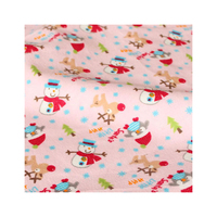 Tissu en flanelle de coton peigné tissé épais et brossé, motif floral, personnalisable pour sacs de filles - Vente en gros
