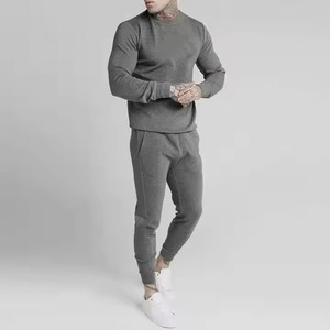 2025 Wholesale Price Custom Logo Men's Autumn Winter Gym Tracksuit Casual Pullover Fleece Jacket <b>Pants</b> - Product Image 1