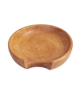 Repose-cuillère en bois d'acacia pour cuisinière, repose-cuillère à café pour comptoir de cuisine, porte-spatule de cuisine rond pour comptoir, cuillère - Product Image 1