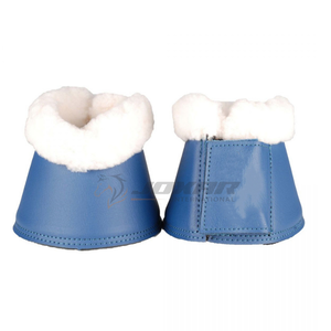 Bottes de protection en cuir PU imperméable et polyester teddy conçues pour l'entraînement quotidien à l'équitation - Product Image 1