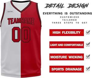 Conjunto de Uniforme de Baloncesto para Adultos Hecho a Medida, Camiseta de Equipo, Uniformes Escolares, Impresión por Transferencia de Calor, Transpirable, Absorbente de Humedad - Product Image 6