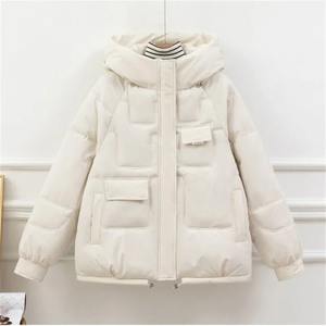 Veste d'hiver élégante et élégante pour femmes, parka de neige rembourrée en coton avec col montant, poche ceinture, pardessus épais et chaud - Product Image 4