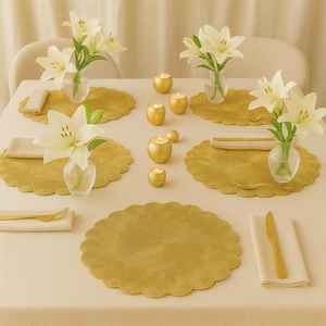 Beaded <b>Placemat</b> Handmade <b>Round</b> Charger for Luxury Dining & Holiday Decor Unique Piece Handmade Beaded, <b>Placemat</b>, Housewarming - Product Image 3