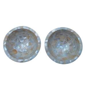 Mother of Pearl Food Serving Bowl in Bone Inlay with Latest Design Perfect <b>for</b> Elegant <b>Home</b> Dining and Medium Size Serving - Product Image 3