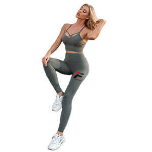 Leggings de entrenamiento de gimnasio personalizados ropa de fitness artículo sin costuras mujeres yoga alta calidad nylon Spandex - Product Image 1