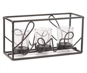 Support de bougie décoratif en métal élégant pour la décoration de la maison et une ambiance festive - Product Image 1