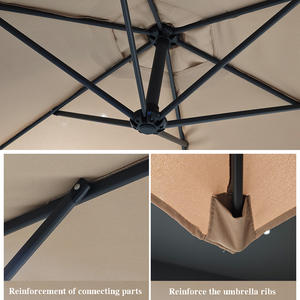 Sombrilla Banana de Estilo Moderno para Ocio al Aire Libre Protección Solar en Patio Balcón Playa Piscina <span class=keywords><strong>Terraza</strong></span> Parque para Hoteles - Product Image 2